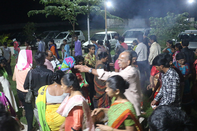 People thronged into the Night Vigil held at Prayer center by Grace Minstry in Mangalore here on Sep 2, 2017. Many received countless miracles, healing, and deliverance. 